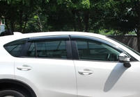 Mazda CX-5 2012–2017 Okenné deflektory s chrómom (4 ks, Libao) fotografia 4