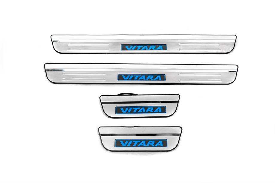 Suzuki Vitara 2015– Libao LED prahové lišty (4 ks, nerez) Image