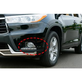 Chrómové kryty hmloviek Libao (2013-2016 ABS) Toyota Highlander 2013–2019 fotografia 1