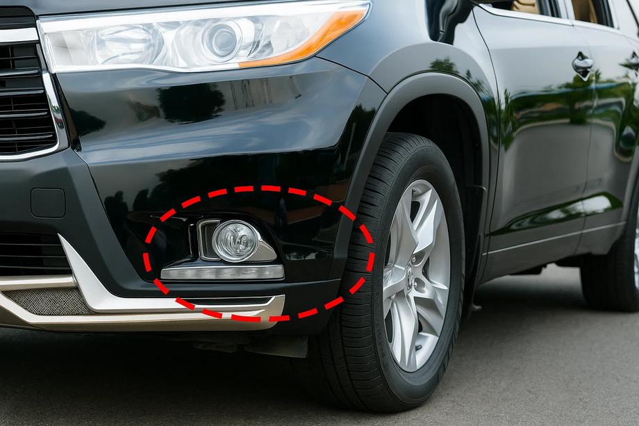 Toyota Highlander 2013–2019 Chrómové kryty hmloviek Libao (2013-2016 ABS) Image