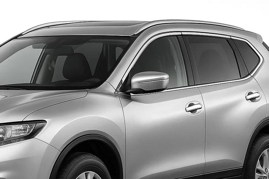 Nissan X-trail T32/Rogue 2014–2021 Integrované strešné lyžiny sivé OEM (pre X-trail, hliník, montáž lepením) Fotografia 1