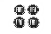 Fiat Nálepky na stredové krytky 54 mm (4 ks) fotografia 1