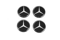 Mercedes-Benz Nálepky na stredové krytky 54 mm (4 ks) fotografia 1