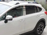 Subaru XV 2011–2017 Lišty dverových stĺpikov Libao (4 ks, plast) fotografia 2