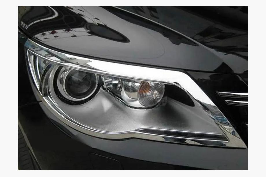 Volkswagen Tiguan 2007–2016 Libao chrómové kryty predných svetiel 2007-2011 (2 ks, plast) Image