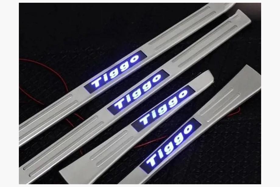 Chery Tiggo 1 2005–2016 Libao LED nástupné lišty prahov 2010-2014 (4 ks, nerez) Image