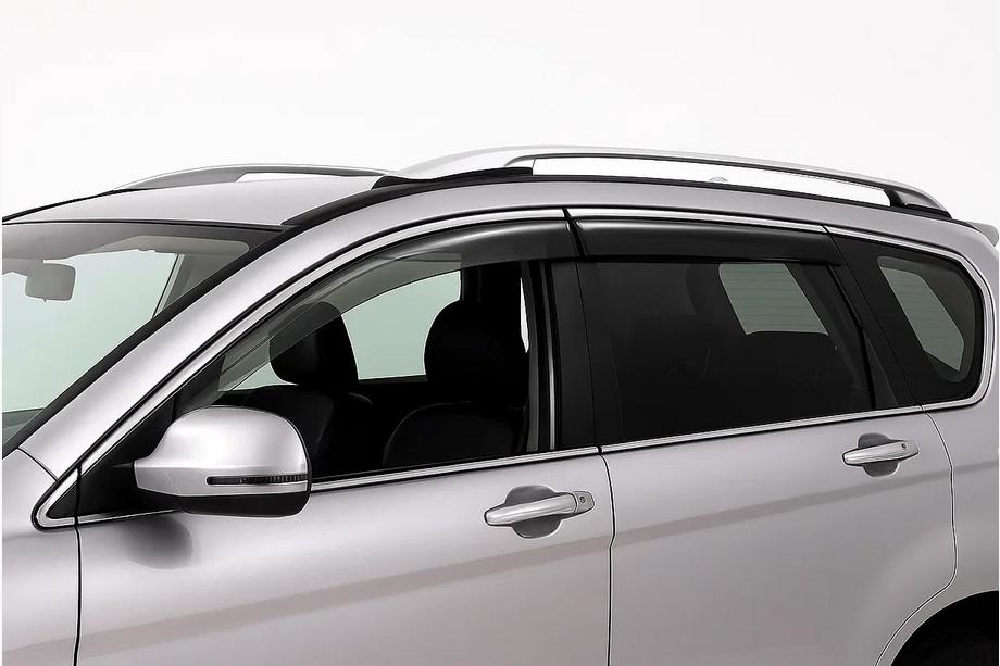 GreatWall Haval H6 2011– Deflektory okien s chrómovou lištou 2012-2016 (4 ks, Libao) Fotografia 5