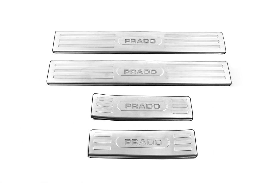 Toyota Land Cruiser Prado 150 2009–2023 Vnútorné kryty prahov V1 (4 ks, nerez) Image