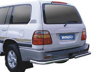 Toyota Land Cruiser 100 1998–2007 Winbo zadné rohové ochranné oblúky (2 ks, nerez) fotografia 4