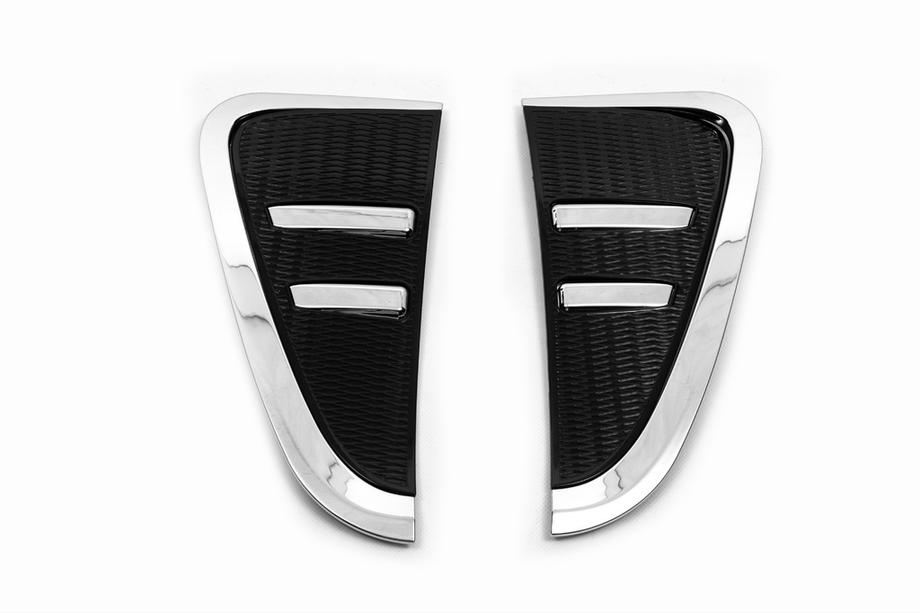BMW X5 F15 2013–2018 Kryty bočných vetracích mriežok chróm/čierne (2 ks) Image