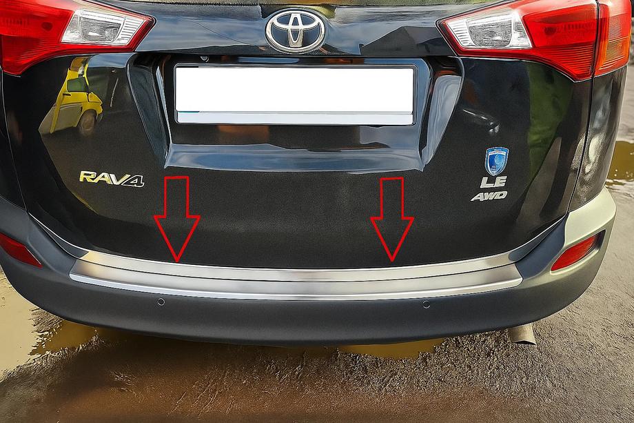 Toyota Rav 4 2013–2018 Lišta hrany kufra Libao V1 (2013-2016, nerez) Image