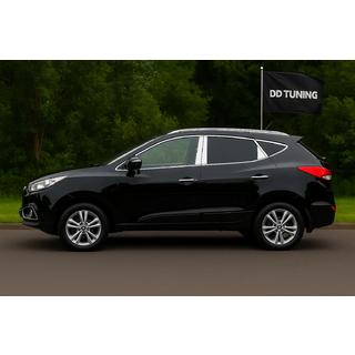 Kompletná sada líšt okien a stĺpikov LIBAO (20 ks, nerez) Hyundai IX-35 2010–2015 fotografia 1