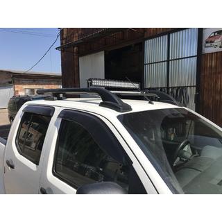 Strešné lyžiny s priečnikmi (sada 2 ks, čierne) Toyota Hilux 2006–2015 fotografia 2