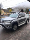 Toyota Hilux 2015– Strešné lyžiny s priečnikmi (2 ks, chróm) fotografia 1