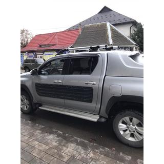 Strešné lyžiny s priečnikmi (2 ks, chróm) Toyota Hilux 2015– fotografia 3