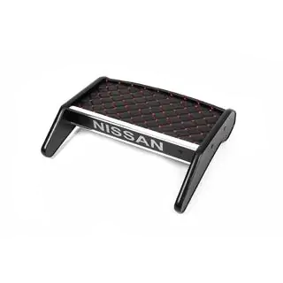 Polička na palubnú dosku (2010-2014, čierna s červeným prešívaním) Nissan Primastar 2002–2014 fotografia 1