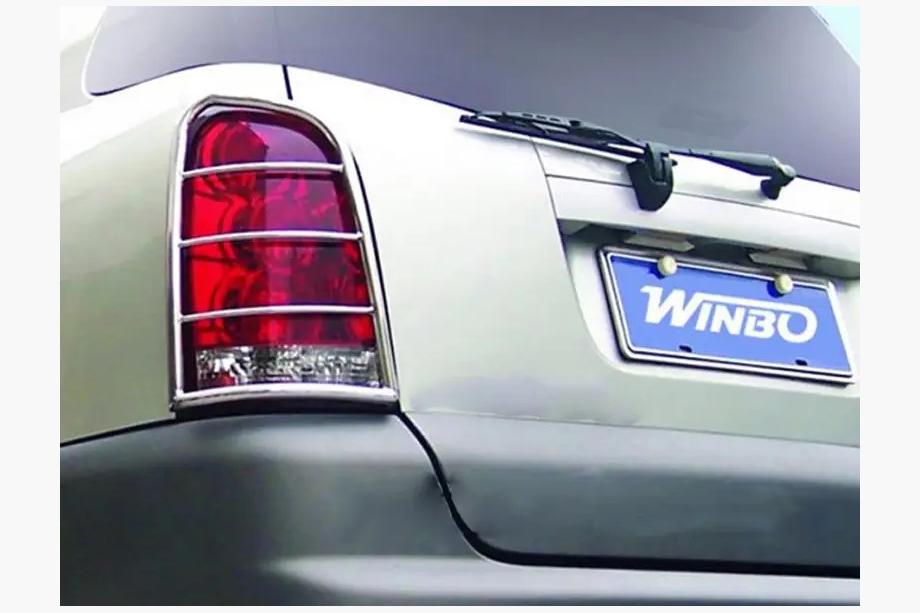 SsangYong Rexton I 2001–2017 Ochranné kryty zadných svetiel 2006-2012 (nerez) Fotografia 4
