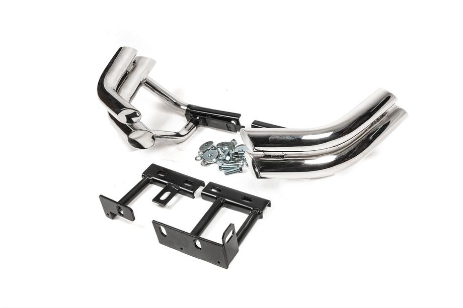 Hyundai Santa Fe 2 2006–2012 Zadné dvojité rohové oblúky Libao (nerez) Image
