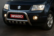 Suzuki Grand Vitara 2005–2017 Predný ochranný rám Winbo (nerez) fotografia 1