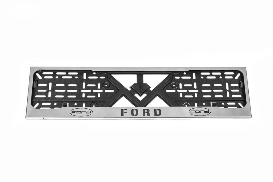 Ford Chrómový rámček ŠPZ Ford (1 ks, nehrdzavejúca oceľ) Image