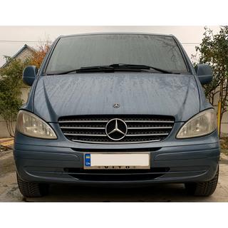 Chrómový rámček ŠPZ (1 ks, nerezová oceľ) Mercedes Vito W639 2004–2014 fotografia 1