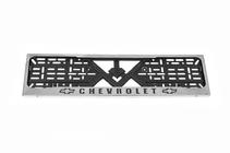 Chevrolet Chrómový rámček ŠPZ Chevrolet (1 ks, nerezová oceľ) fotografia 1