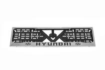 Hyundai Chrómový rámček ŠPZ Hyundai (1 ks, nehrdzavejúca oceľ) fotografia 2