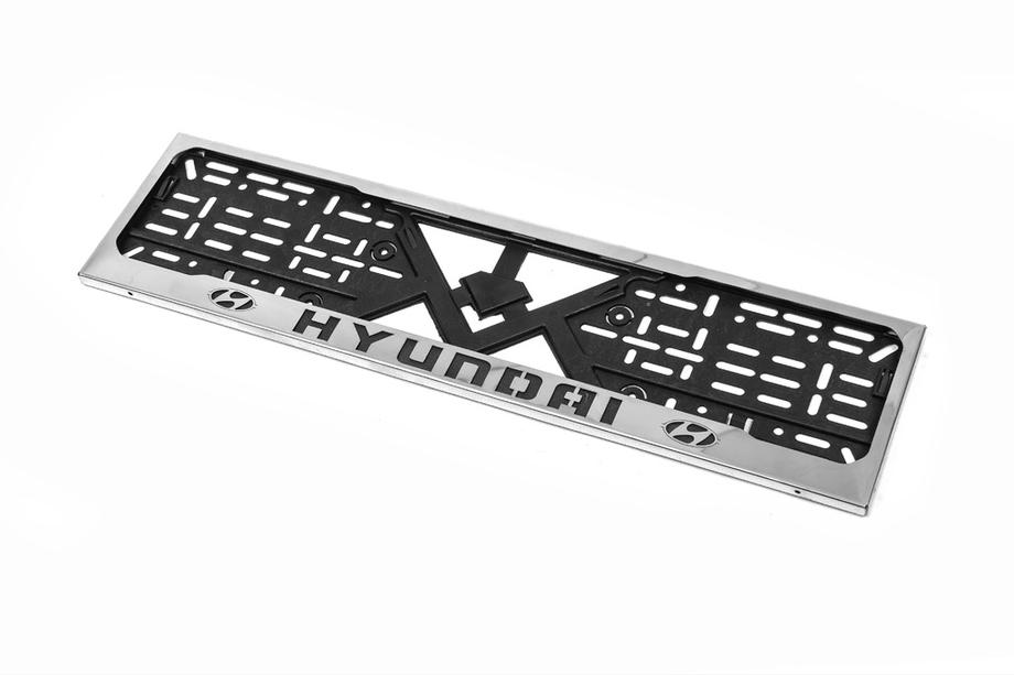 Hyundai Chrómový rámček ŠPZ Hyundai (1 ks, nehrdzavejúca oceľ) Image