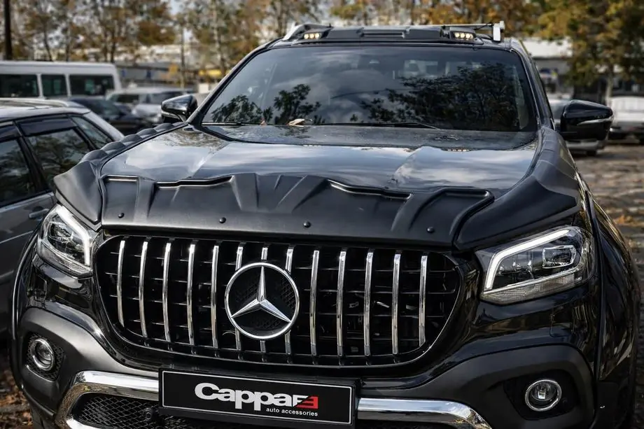 Mercedes X class 2017–2020 Sada krytov kapoty DRAGON (3 ks) Fotografia 1