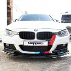 BMW rad 3 F30/F31 2012–2019 Lip spojler predného nárazníka EuroCap (čierny, pre M-Performance) fotografia 5