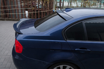 BMW 3 rad E90/E91 2005–2011 Spojler EuroCap (ABS, čierny lesk) fotografia 1