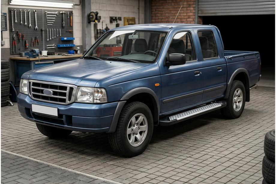 Ford Ranger 2002–2006 Bočné nášľapy Allmond Grey (2 ks, hliník) Image