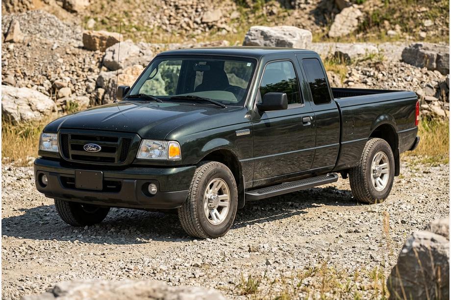 Ford Ranger 2002–2006 Bočné nášľapy Allmond Black (2 ks, hliník) Image