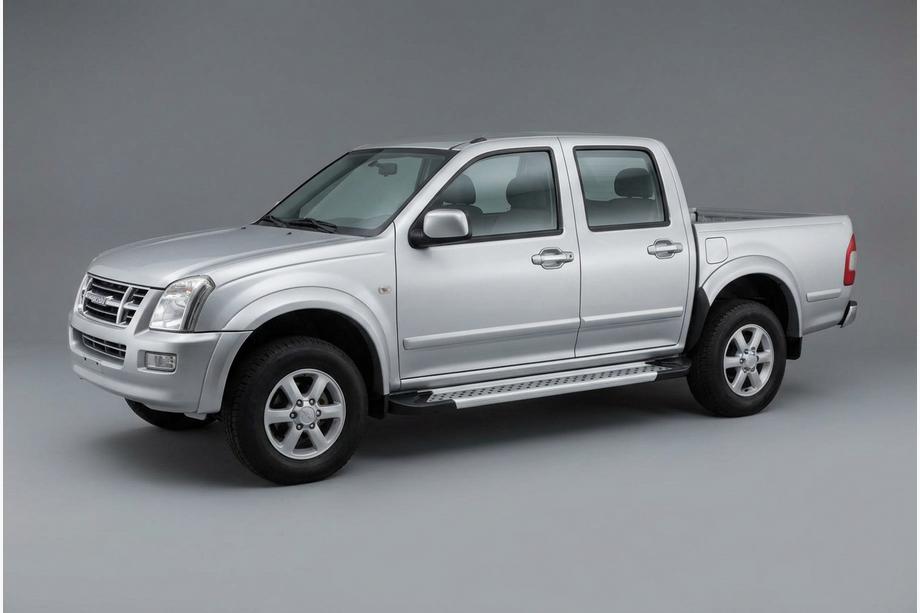Isuzu D-Max 2002–2011 Bočné nášľapy Vision New Grey (2007-2012, 2 ks, hliník) Image