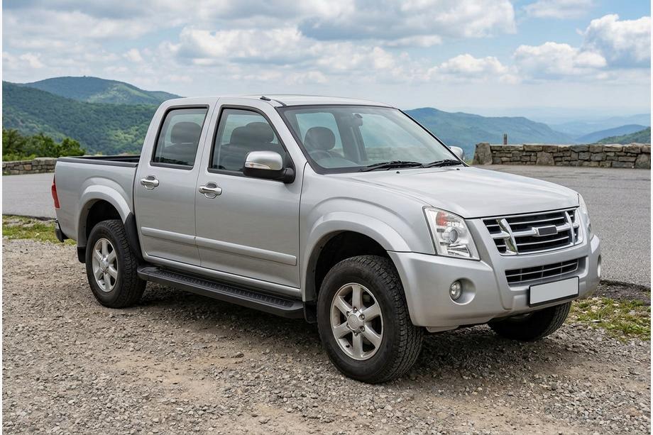Isuzu D-Max 2002–2011 Bočné nášľapy Allmond Black (2007-2012, 2 ks, hliník) Image