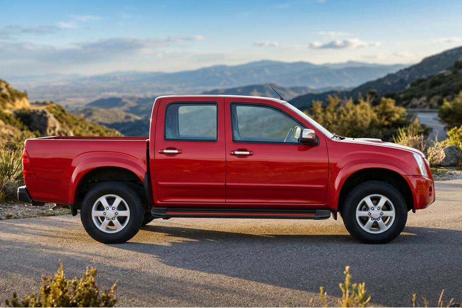 Isuzu D-Max 2002–2011 Bočné prahy Maya Red (2007-2012, 2 ks., hliník) Image