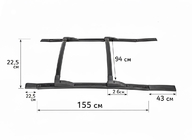 GreatWall Haval/Hover H3 2005–2013 OEM strešné lyžiny fotografia 4