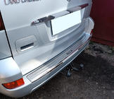 Toyota Land Cruiser Prado 120 2002–2009 Chrómová lišta zadného nárazníka fotografia 1