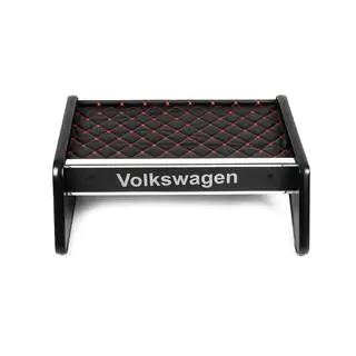 Polička na palubnú dosku (čierna s červeným prešívaním) Volkswagen LT 1995–2006 fotografia 4