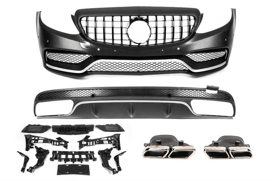 Mercedes C-class W205 2014–2021 Bodykit s difúzorom V1 (AMG C63-designs 2014-2018) Image