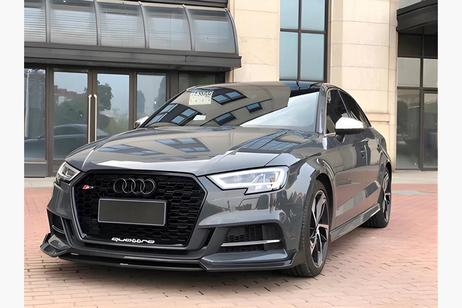 Audi A3 2020– Predný lip spojler (čierny) Image