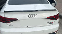 Audi A4 B9 2015–2024 LIP spoiler (1234 Upgrade, čierny) fotografia 1
