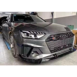 Predný lip spojler 2021-2023 (čierny) Audi A4 B9 2015–2024 fotografia 1
