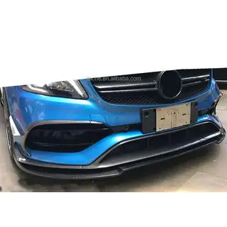 Predný lip spojler (pre AMG-Line / A45 AMG HB 2016-2018, čierny) fotografia 3