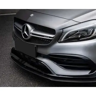 Predný lip spojler (pre AMG-Line / A45 AMG HB 2016-2018, čierny) fotografia 2