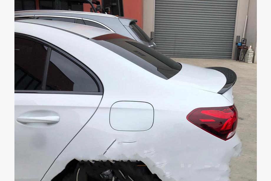 Mercedes A-class W177 2018– LIP spoiler (1234 Upgrade, čierny) Image