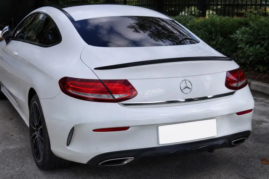 Mercedes C-class W205 2014–2021 Spojler pre Coupe (1234 Upgrade, čierny) Image