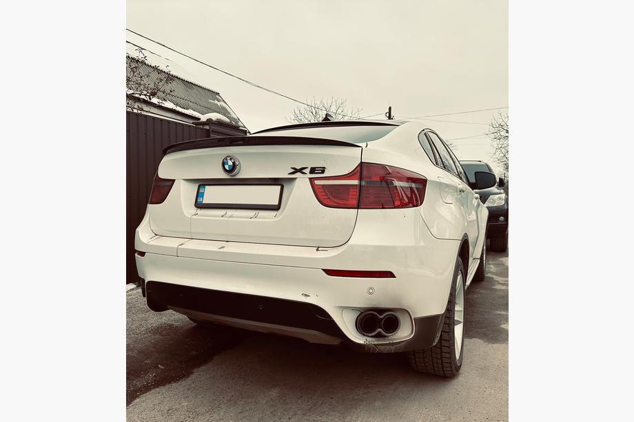 BMW X6 E71 2008–2014 LIP spoiler (1234 Upgrade, čierny) Image