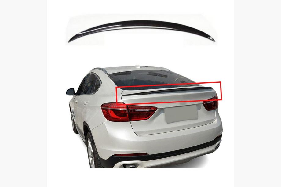 BMW X6 F16 2014–2019 LIP spoiler (1234 Upgrade, čierny) Image