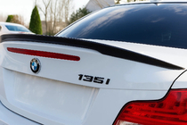 BMW 1 Series E81/E82/E87/E88 2004–2011 Lip spoiler (pre E82, čierny) fotografia 1